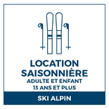 Location Saisonnière - Junior et Adulte (13 ans et +)